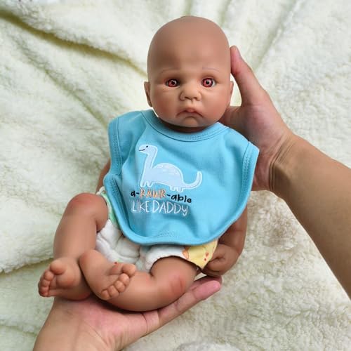 URMLHNRZ Lebensechter 16" Reborn Baby Boy aus Vollsilikon – realistische, gewichtete Puppe, Keine Vinylpuppe mit Zubehör zum Verschenken, Sammeln und Spielen URMLHNRZ Lebensechter 16" Reborn Baby Boy aus Vollsilikon – realistische, gewichtete Puppe, Keine Vinylpuppe mit Zubehör zum Verschenken, Sammeln und Spielen von URMLHNRZ