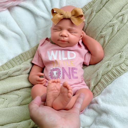 URMLHNRZ Reborn Baby Girl aus Vollsilikon, 47,7 cm – Lebensechte Silikonpuppe, weich und realistisch – anatomisch korrektes Neugeborenes für Kinder ab 3 Jahren URMLHNRZ Reborn Baby Girl aus Vollsilikon, 47,7 cm – Lebensechte Silikonpuppe, weich und realistisch – anatomisch korrektes Neugeborenes für Kinder ab 3 Jahren von URMLHNRZ