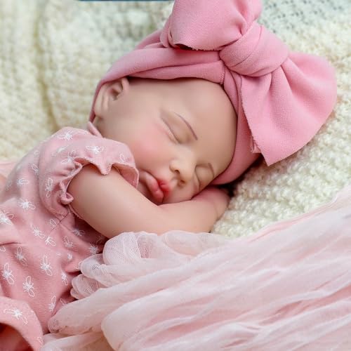 URMLHNRZ Vollsilikon Reborn Baby 20 Zoll – Realistische schlafende Silikonpuppe, lebensechtes und anatomisch korrektes Neugeborenes, Geschenk für Kinder und Sammler URMLHNRZ Vollsilikon Reborn Baby 20 Zoll – Realistische schlafende Silikonpuppe, lebensechtes und anatomisch korrektes Neugeborenes, Geschenk für Kinder und Sammler von URMLHNRZ