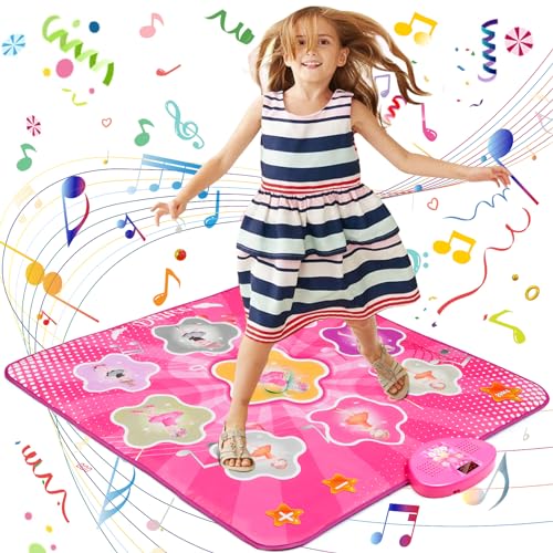 URMYWO Tanzmatte Spielzeug für Kinder ab 3 4 5 6 7 8 Jahre,Musik-Tanz-Spielmatte mit LED-Lichtern,7 Spielmodi, eingebaute Musik,Tanzspiel Weihnachten Geburtstags Geschenke Kinderspielzeug URMYWO Tanzmatte Spielzeug für Kinder ab 3 4 5 6 7 8 Jahre,Musik-Tanz-Spielmatte mit LED-Lichtern,7 Spielmodi, eingebaute Musik,Tanzspiel Weihnachten Geburtstags Geschenke Kinderspielzeug von URMYWO