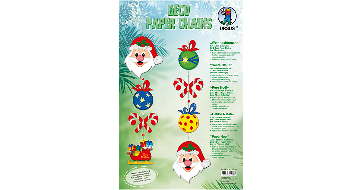 "Deko-Bastelset ""Weihnachtsmann""" "Deko-Bastelset ""Weihnachtsmann""" von URSUS