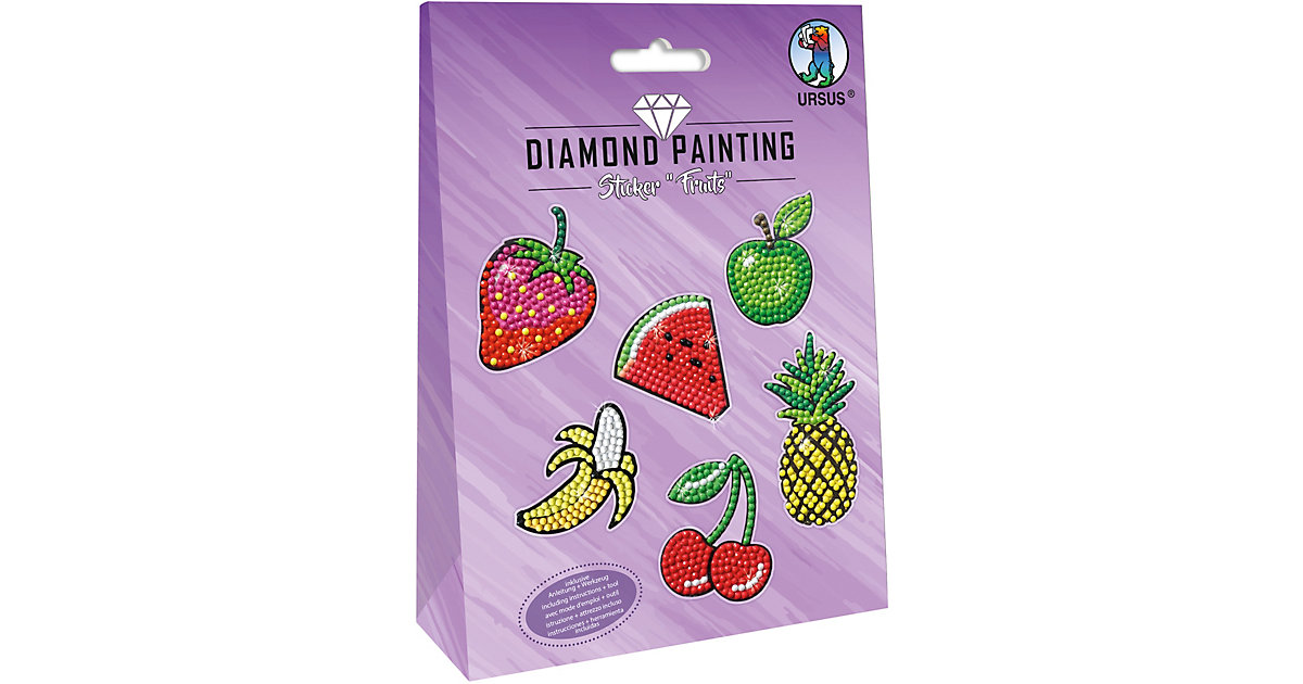 "Diamond Painting Sticker ""Fruits"" Mot:04" mehrfarbig "Diamond Painting Sticker ""Fruits"" Mot:04" mehrfarbig von URSUS