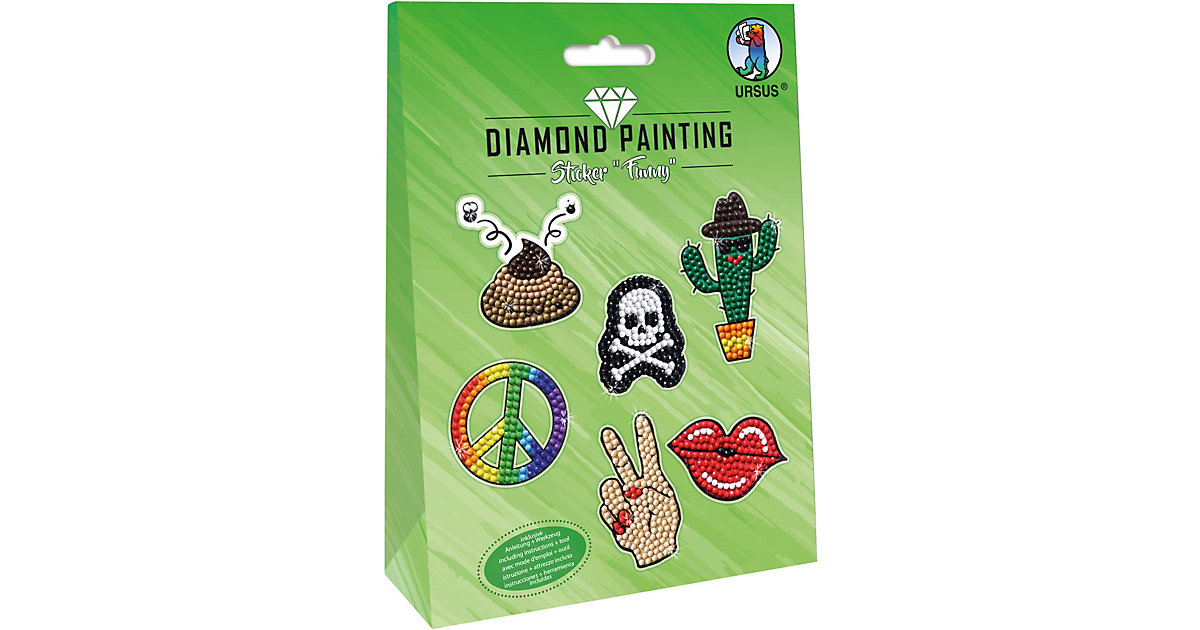 "Diamond Painting Sticker ""Funny"" Mot:03" bunt von URSUS