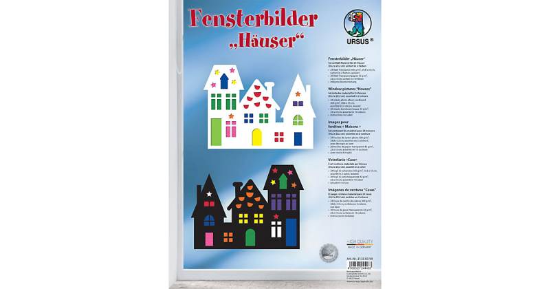 Fensterbilder Häuser 30x22cm bunt von URSUS