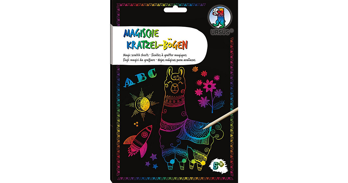 Magische Kratzel Bögen Untergrund Regenbogen, A5 bunt Modell 2 Magische Kratzel Bögen Untergrund Regenbogen, A5 bunt Modell 2 von URSUS