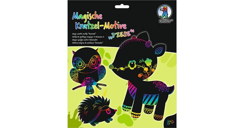 "Magische Kratzel Motive ""Tiere""" bunt Modell 2 von URSUS