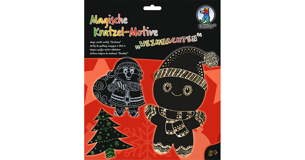 "Magische Kratzel Motive ""Weihnachten""" bunt von URSUS