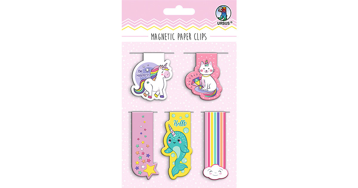 "Magnetic Paper Clips ""Magic"" Mot:03" rosa/pink "Magnetic Paper Clips ""Magic"" Mot:03" rosa/pink von URSUS