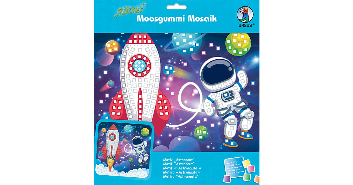 "Moosgummi Mosaik Glitter ""Astronaut"" 25x25cm" bunt Modell 3 "Moosgummi Mosaik Glitter ""Astronaut"" 25x25cm" bunt Modell 3 von URSUS