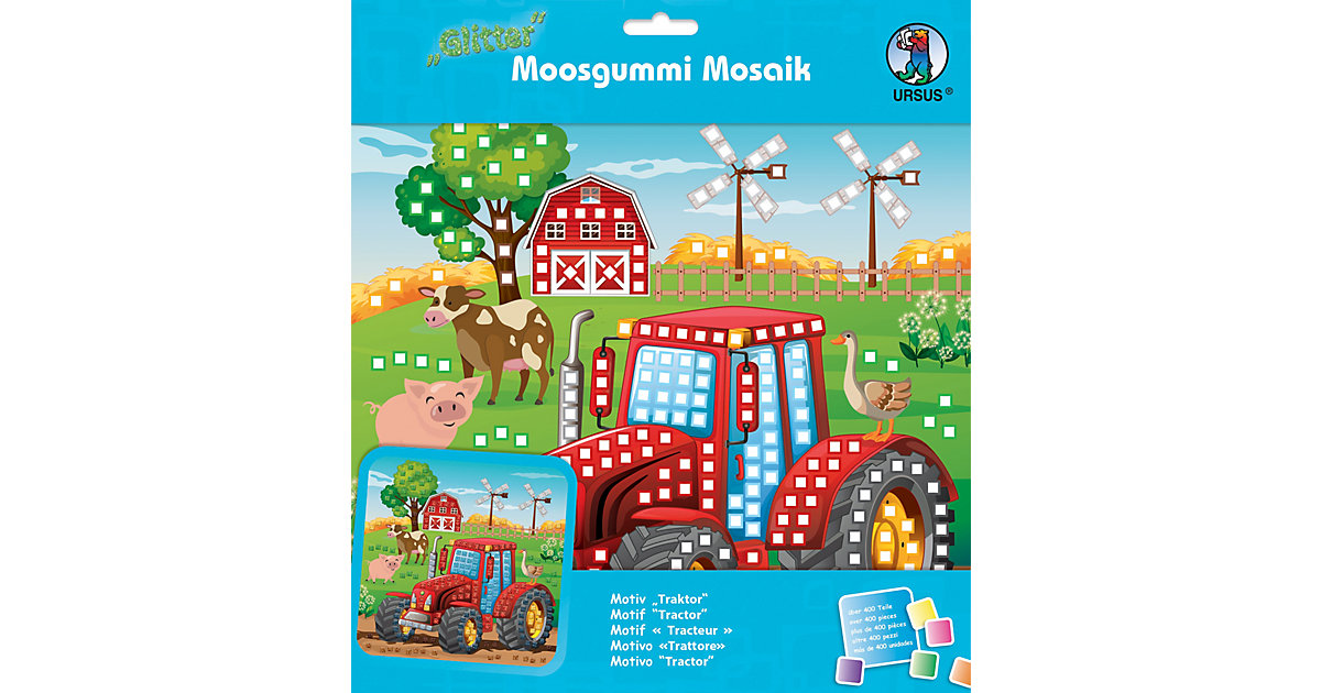 "Moosgummi Mosaik Glitter ""Traktor"" 25x25cm" bunt Modell 10 "Moosgummi Mosaik Glitter ""Traktor"" 25x25cm" bunt Modell 10 von URSUS