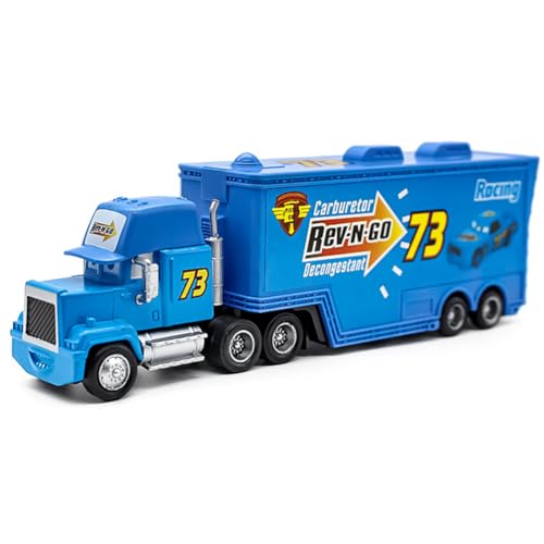 Spielzeug Autos Lightning McQueen Car Transporter Fahrzeug Spielzeug mit Container abnehmbar,Spielzeug LKW Auto Geschenke ab 3 Jahr Jungen Kinder von URacon