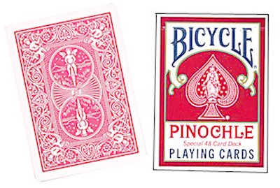 US Playing Card Co. Cards Bicycle Pinochle Poker-Size (Red) von US Playing Cards