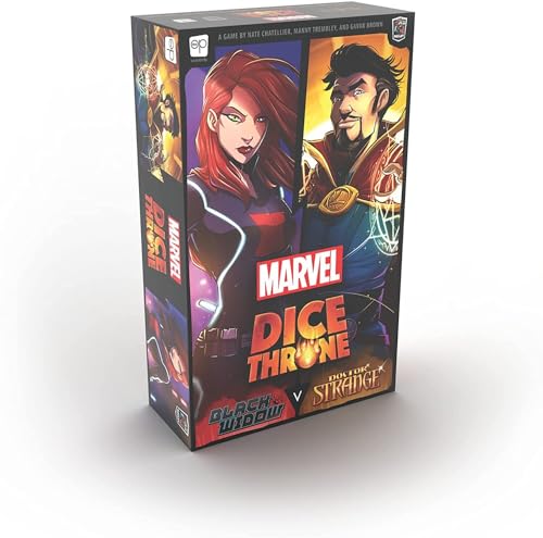 USAopoly The OP Marvel Dice Throne Expansion 2: Black Widow &. Doctor Strange - 2-Hero Box - Compatible with The Dice Throne Ecosystem - Ages 8+ - for 2 Players - English von USAopoly
