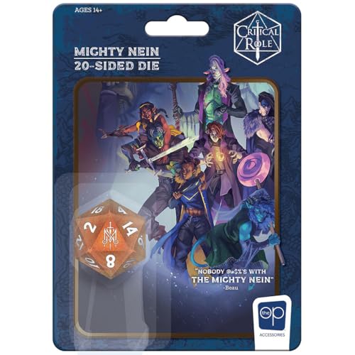 Critical Role Polyhedral Die | Collectible d20 with The Mighty Nein Emblem | Officially Licensed 20-Sided Die | Great for Dungeons and Dragons or Game Night Critical Role Polyhedral Die | Collectible d20 with The Mighty Nein Emblem | Officially Licensed 20-Sided Die | Great for Dungeons and Dragons or Game Night von USAopoly