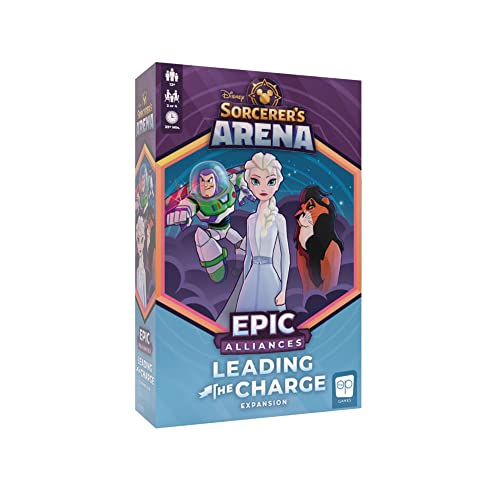 Disney Sorcerer’s Arena: Epic Alliances Leading The Charge Expansion | Featuring Buzz Lightyear, Scar, and ELSA | Officially-Licensed Disney Strategy & Family Board Game von USAopoly