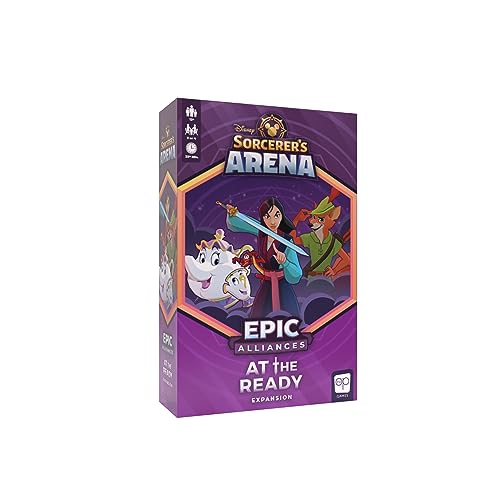 Disney Sorcerer’s Arena: Epic Alliances at The Ready Expansion | Featuring Robin Hood, Mrs. Potts, and Mulan | Officially Licensed Disney Strategy & Family Board Game | Ages 13+ von USAopoly