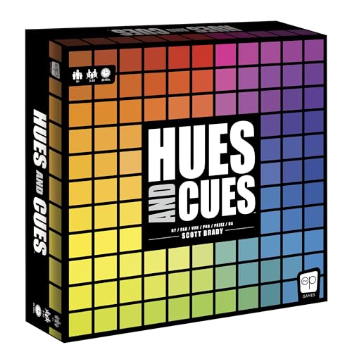 Hues and Cues – Brettspiel für Familienspielabende - Partygame – The OP Usaopoly – Für 3-10 Spieler – Ab 8 Jahren – Mehrsprachig inklusive Deutsch von USAopoly