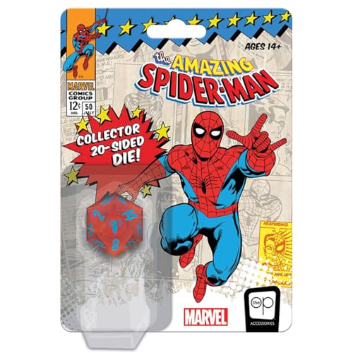 Marvel The Amazing Spider-Man 20-Sided Die | 36mm Large Collectible d20 with Spider-Man Emblem | Polyhedral Die Great for Dungeons and Dragons or Game Night | Officially-Licensed Marvel & Merchandise Marvel The Amazing Spider-Man 20-Sided Die | 36mm Large Collectible d20 with Spider-Man Emblem | Polyhedral Die Great for Dungeons and Dragons or Game Night | Officially-Licensed Marvel & Merchandise von USAopoly
