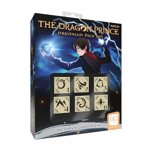 The Dragon Prince Premium Dice Set | Collectible d6 Dice with Collectible Tin Case | Based on The Hit Netflix Show | Officially Licensed Dragon Prince Gift & Merchandise The Dragon Prince Premium Dice Set | Collectible d6 Dice with Collectible Tin Case | Based on The Hit Netflix Show | Officially Licensed Dragon Prince Gift & Merchandise von USAopoly