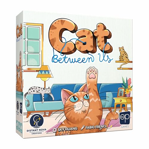 The OP Games The Cat Between Us | Strategy Card Game for Families & Friends | 2–6 Players | 15–40 Min | Ages 8+ | English von USAopoly