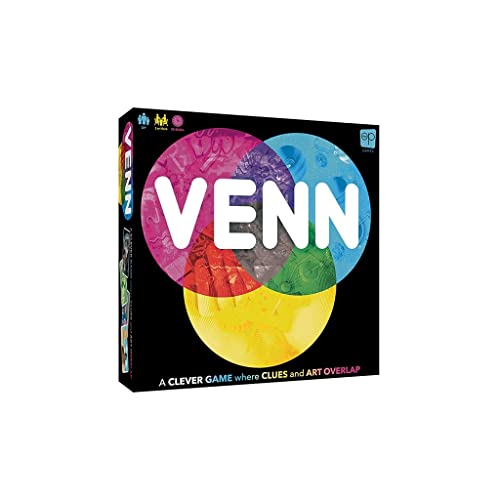 The OP USAopoly - Venn Board Game - Kreatives Wortassoziationsspiel - Kooperative & kompetitive Spielvarianten - Ab 10 Jahren - Für 2-4+ Spieler - Englisch von USAopoly