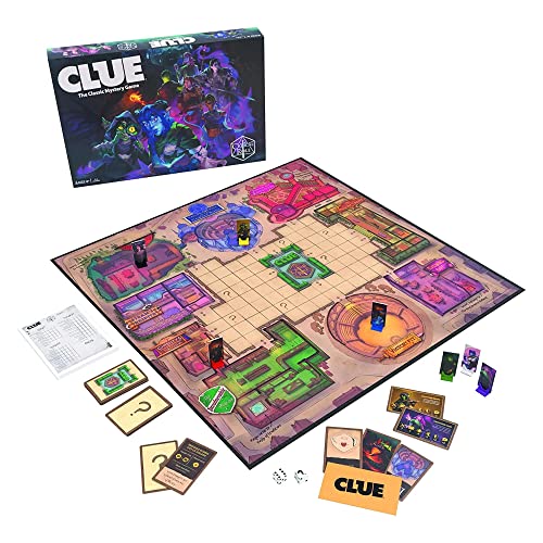 USAOPOLY Clue: Critical Role | Lösen Sie das Geheimnis in diesem Sammlerstück-Hinweisspiel mit Charakteren und Standorten der Mighty Nein Kampagne, offiziell lizenziertes Spiel, (CL139-516-002200-04) von USAopoly