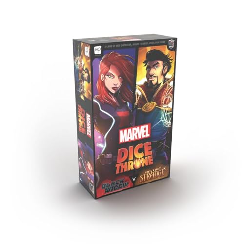 USAopoly The OP Marvel Dice Throne Expansion 2: Black Widow &. Doctor Strange - 2-Hero Box - Compatible with The Dice Throne Ecosystem - Ages 8+ - for 2 Players - English von USAopoly