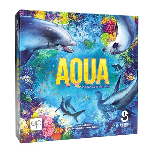 USAopoly Aqua: Biodiversity in The Oceans | Board Game | Fun Strategy Game for Adults and Family | Thematic Oceanic Tile Placement Game | Ages 8 and Up | 1-4 Players | Made by Sidekick Games von USAopoly