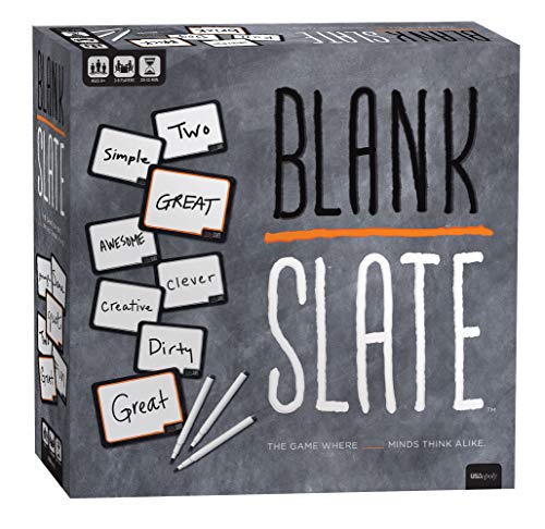 The OP USAopoly - Blank Slate - Englisches Wortassoziationsspiel - Lustiges, familienfreundliches Brettspiel - Ideales Partyspiel - Für 3-8 Spieler - Ab 8 Jahren - Englisch von USAopoly
