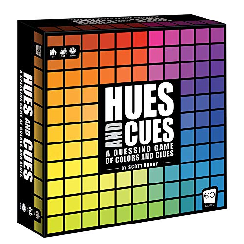 Hues and Cues – Brettspiel für Familienspielabende - Partygame – The OP Usaopoly – Für 3-10 Spieler – Englische Version von USAopoly