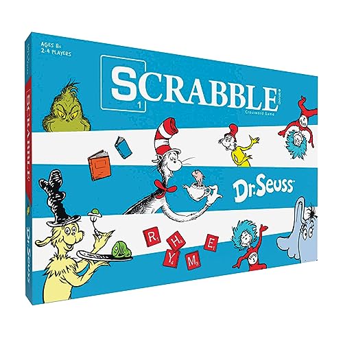 USAopoly Scrabble Dr. Seuss Brettspiel, offizielles Scrabble-Spiel mit reimendem Twist, 2–4 Spieler, ab 8 Jahren USAopoly Scrabble Dr. Seuss Brettspiel, offizielles Scrabble-Spiel mit reimendem Twist, 2–4 Spieler, ab 8 Jahren von USAopoly