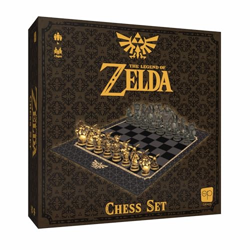USAopoly The Legend of Zelda Collector's Chess Set – Strategiespiel – Für Zelda-Fans – 2 Spieler | 60+ Min | Ab 8 Jahren – Englisch von USAopoly