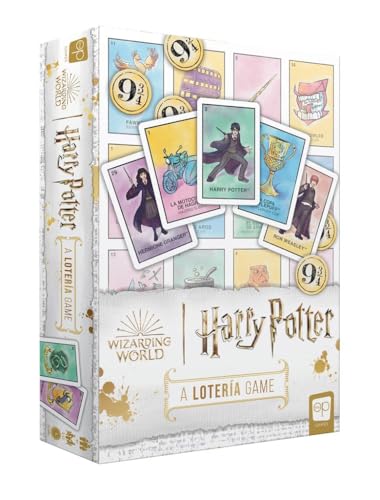 USAopoly The Op Harry Potter Loteria - Traditionelles mexikanisches Brettspiel im Bingo-Stil - Mit Abbildungen aus den Harry Potter Filmen - Ab 4 Jahren - Für 2 bis 12 Spieler - Spanisch & Englisch von USAopoly