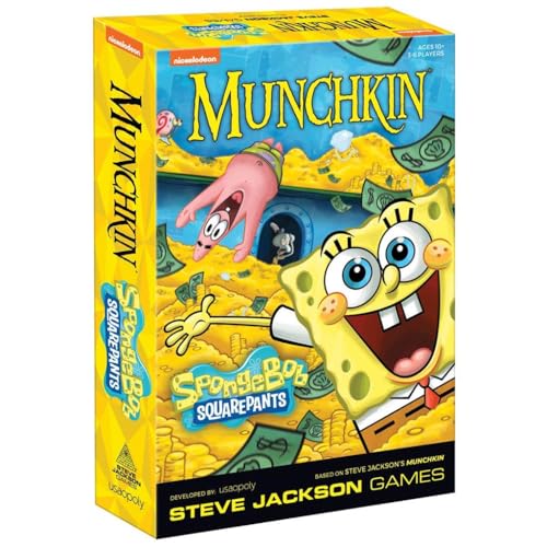 USA-OPOLY, Munchkin: Spongebob Squarepants, Board Game, Ages 10+, 3-6 Players, 60-120 Minutes Playing Time von USAopoly