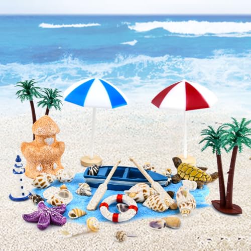 15-Teilig Strand Mikrolandschaft Mini Strand Dekoration Mikrolandschaft,Miniatur Dekoration Stranddekorationen mit Strandkorb Sonnenschirm Palme Seestern,Strand Dekorationen Zubehör für DIY Zen Garten 15-Teilig Strand Mikrolandschaft Mini Strand Dekoration Mikrolandschaft,Miniatur Dekoration Stranddekorationen mit Strandkorb Sonnenschirm Palme Seestern,Strand Dekorationen Zubehör für DIY Zen Garten von USENG