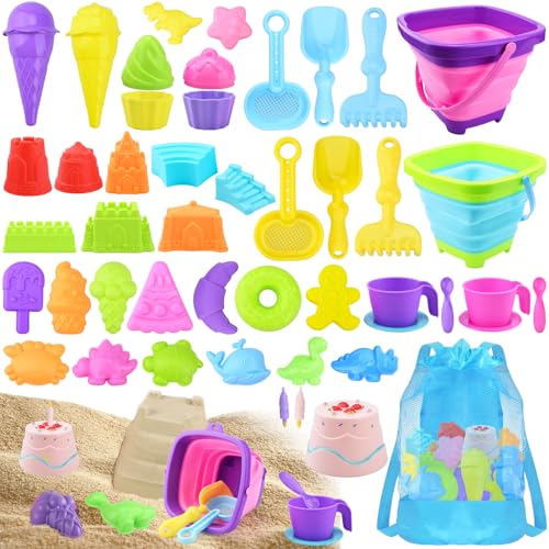 USHOP 44 Stück Sandspielzeug Strandspielzeug Kinder,Sandkasten Spielzeug,Reise Strandspielzeug,Reise Sandspielzeug mit Faltbarer Eimer,Outdoor Spielzeug für Kinder Jungen Mädchen Alter 3 4 5 6 7+ USHOP 44 Stück Sandspielzeug Strandspielzeug Kinder,Sandkasten Spielzeug,Reise Strandspielzeug,Reise Sandspielzeug mit Faltbarer Eimer,Outdoor Spielzeug für Kinder Jungen Mädchen Alter 3 4 5 6 7+ von USHOP