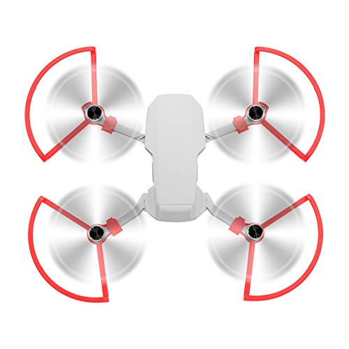 USIRIY Zubehör für DJI Mavic Mini 2 Drohnen Propeller Schutz Schutzkäfig Vollpropellerschutz Schnellverschluss Propellerschutz 4pcs (Rot) von USIRIY