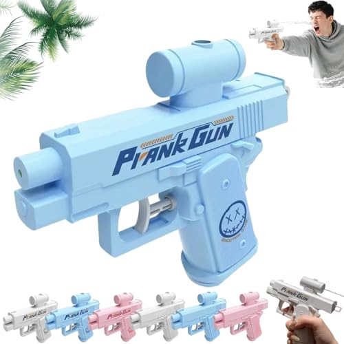 Prank Streich Wasserpistole, Prank Reverse Water Guns, Zwanghafte Zweiwege Umgekehrte Wasserpistole Ideale Neuheitsgeschenke for Freunde, Klassenkameraden Und Familie (Blau2 1PCS) von USMEI