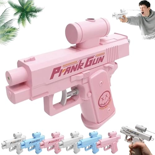 Prank Streich Wasserpistole, Prank Reverse Water Guns, Zwanghafte Zweiwege Umgekehrte Wasserpistole Ideale Neuheitsgeschenke for Freunde, Klassenkameraden Und Familie (Rosa, 1PCS) von USMEI