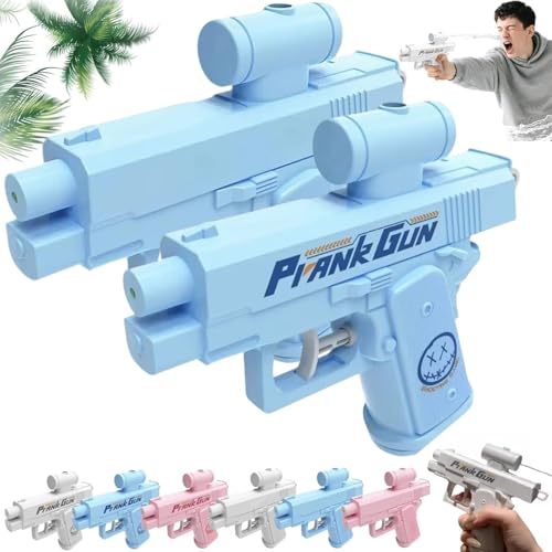 Prank Streich Wasserpistole, Prank Reverse Water Guns, Zwanghafte Zweiwege Umgekehrte Wasserpistole Ideale Neuheitsgeschenke for Freunde, Klassenkameraden Und Familie (Weiß2 2PCS) von USMEI