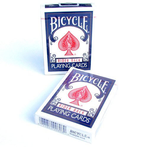 2 Bicycle Rider back - Pokerkarten - Blau (US Playing Card Company) von Magie