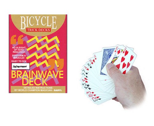 USPCC Brainwave Deck - Bicycle Magic Trick - Kartentrick - Magie-Trick-Set - Für alle Altersgruppen - Enthält Karten und Zauberanleitung von USPCC