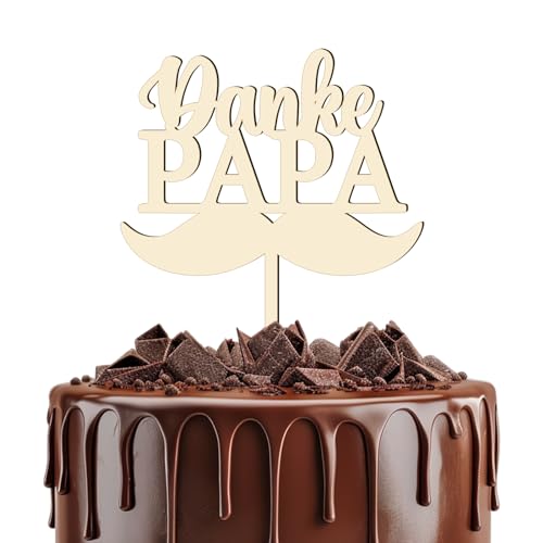 Cake Topper "Danke Papa" aus Holz, Vatertag Kuchen Topper, Cake Topper Papa Individuelles Geschenk, für Papa Geschenkideen Cake Topper "Danke Papa" aus Holz, Vatertag Kuchen Topper, Cake Topper Papa Individuelles Geschenk, für Papa Geschenkideen von UTEFIF