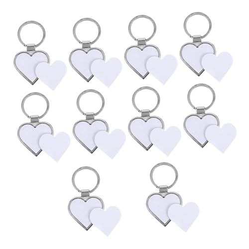UTHCLO 10 Stück Teiliges Metall Herzförmige Sublimation Schlüsselanhänger Blanko DIY Wärmeübertragung Schlüsselringe Kreative Anhänger für Personalisierte Geschenke UTHCLO 10 Stück Teiliges Metall Herzförmige Sublimation Schlüsselanhänger Blanko DIY Wärmeübertragung Schlüsselringe Kreative Anhänger für Personalisierte Geschenke von UTHCLO