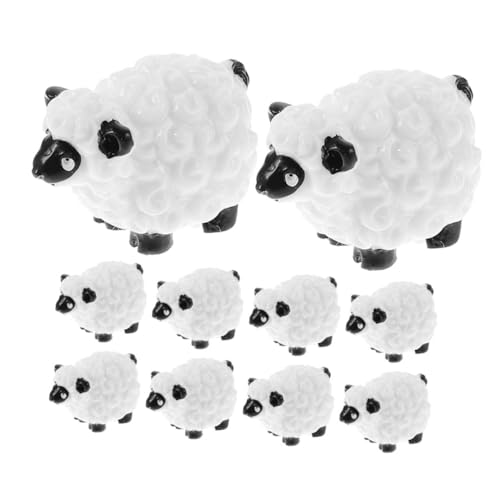 UTHCLO 10 Stück Teiliges Mini Schaf Figuren aus Harz Niedliche Miniatur Nutztiere für Garten und Schreibtischdekoration Realistische Mini Bauernhof Deko für Mikro Landschaften und UTHCLO 10 Stück Teiliges Mini Schaf Figuren aus Harz Niedliche Miniatur Nutztiere für Garten und Schreibtischdekoration Realistische Mini Bauernhof Deko für Mikro Landschaften und von UTHCLO