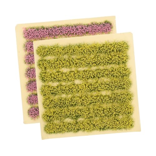 UTHCLO 14 Stück Künstlicher Rasen für Modellbahnen Teiliges und Langlebige Kunstrasenmatte für Sandtisch Dekoration DIY Landschaftsdesign und Szenen für Modellbau und Architektur von UTHCLO