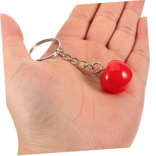 UTHCLO 16 Stück Resin Tomaten Schlüsselanhänger Realistische Gemüseform Strapazierfähiger Leichter Kunstharz Praktische Taschen und Rucksackdeko für Partygeschenke und von UTHCLO