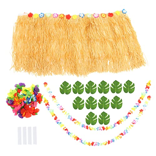 UTHCLO 1Satz Hawaiianisches Party Dekorationsset Teiliges Tischrock mit Schildkrötenblättern Hibiskusblüten und Blumenschnüren für Lebendige Tischdekorationen bei Hawaii Partys UTHCLO 1Satz Hawaiianisches Party Dekorationsset Teiliges Tischrock mit Schildkrötenblättern Hibiskusblüten und Blumenschnüren für Lebendige Tischdekorationen bei Hawaii Partys von UTHCLO