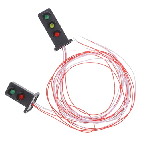 UTHCLO 2 Stück Verkehrsampel Modell für Dekoration Bahnlandschaften Perfektes für Enthusiasten UTHCLO 2 Stück Verkehrsampel Modell für Dekoration Bahnlandschaften Perfektes für Enthusiasten von UTHCLO