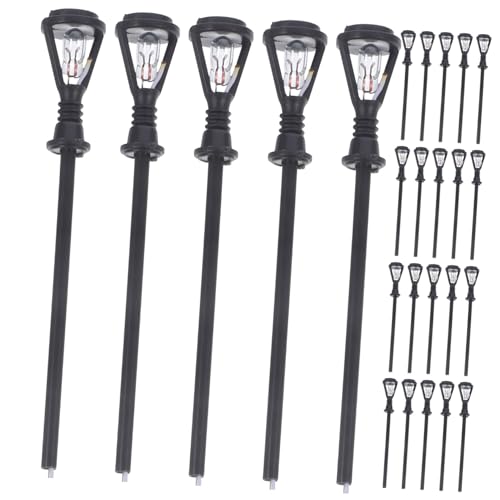 UTHCLO 20 Stück Maßstab Warmweißes LED Licht Dekorative Lampen für Puppenhaus Garten Sandtisch Modellbau von UTHCLO